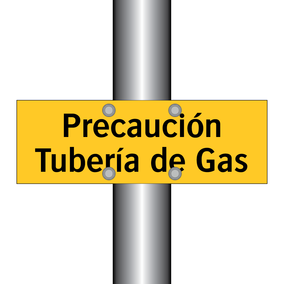 Precaución Tubería de Gas
