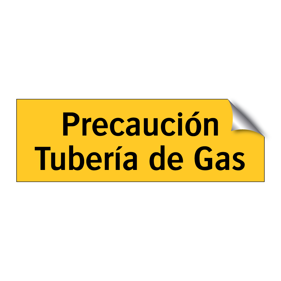 Precaución Tubería de Gas
