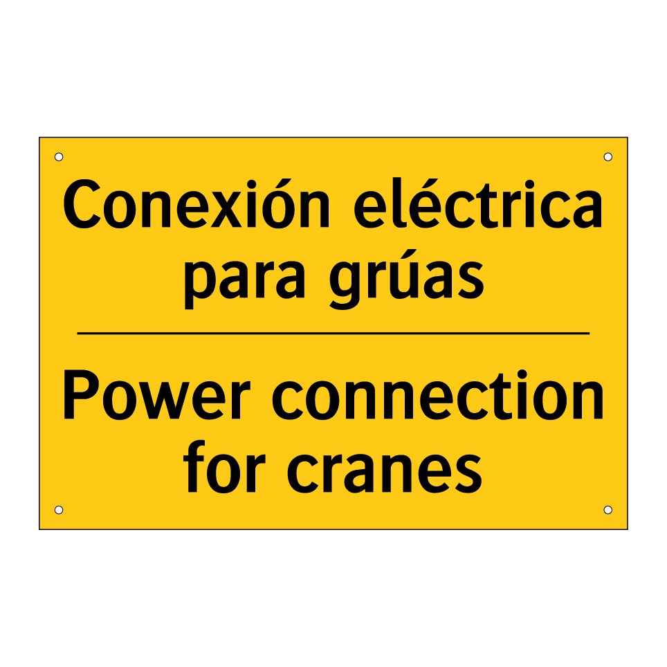 Conexión eléctrica para grúas - Power connection for cranes