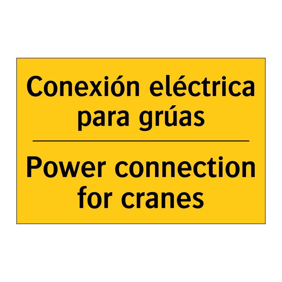 Conexión eléctrica para grúas - Power connection for cranes