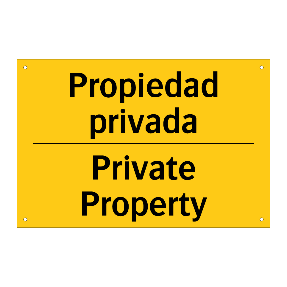 Propiedad privada - Private Property