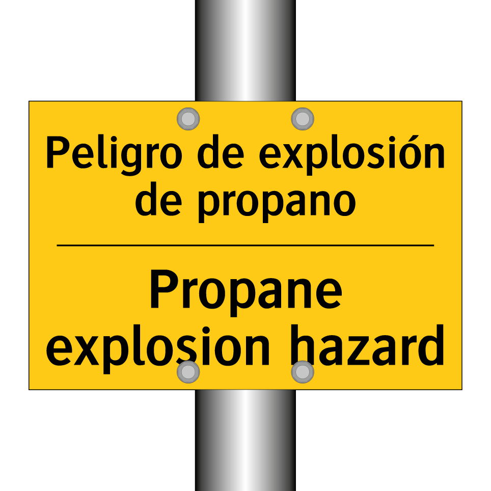Peligro de explosión de propano - Propane explosion hazard