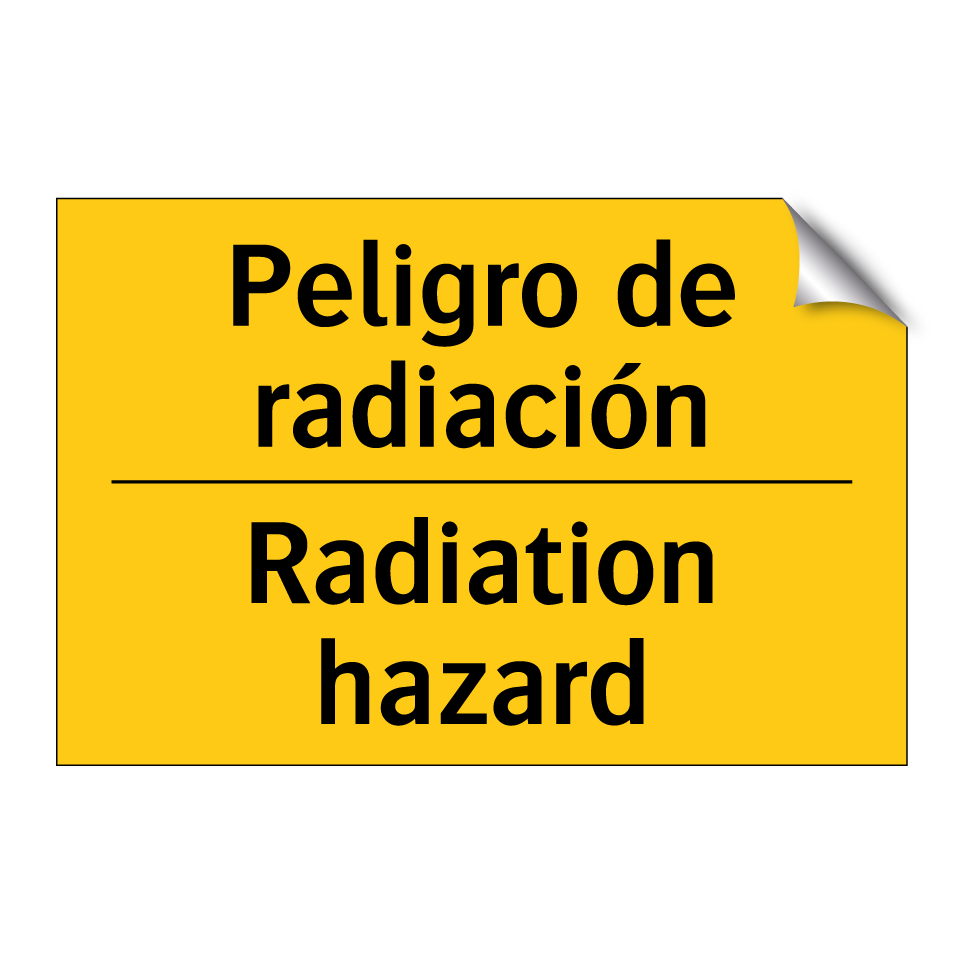 Peligro de radiación - Radiation hazard