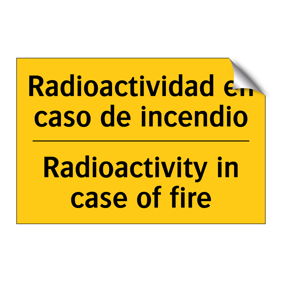 Radioactividad en caso de incendio - Radioactivity in case of fire