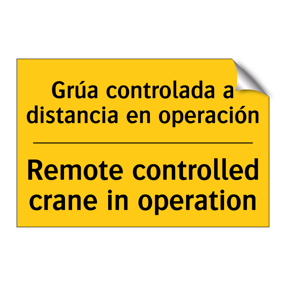 Grúa controlada a distancia en operación - Remote controlled crane in operation