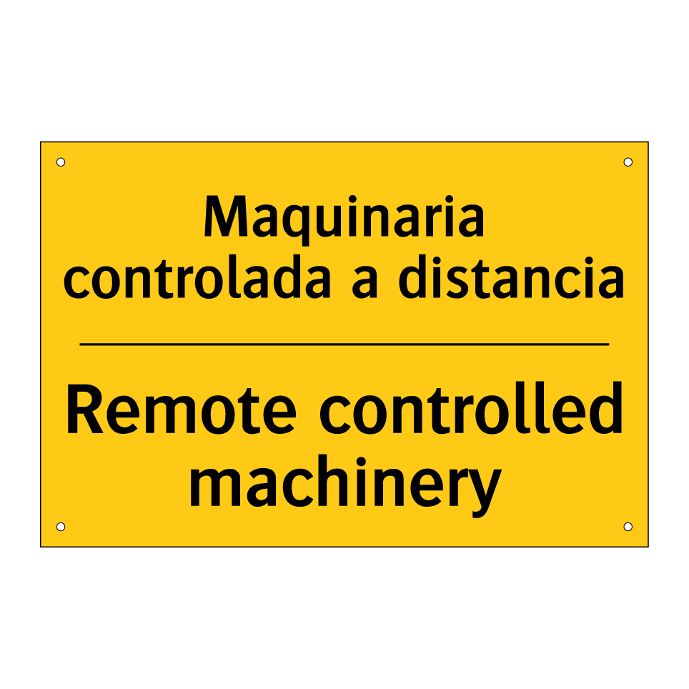 Maquinaria controlada a distancia - Remote controlled machinery