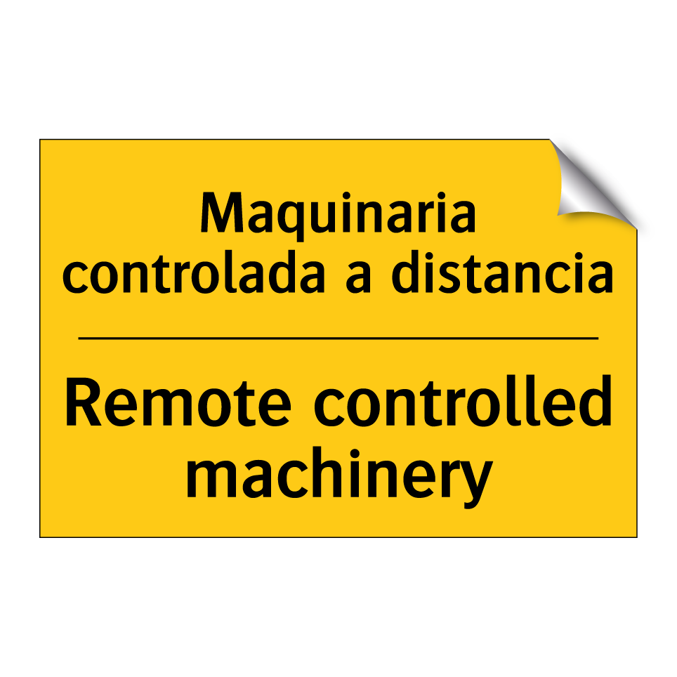 Maquinaria controlada a distancia - Remote controlled machinery