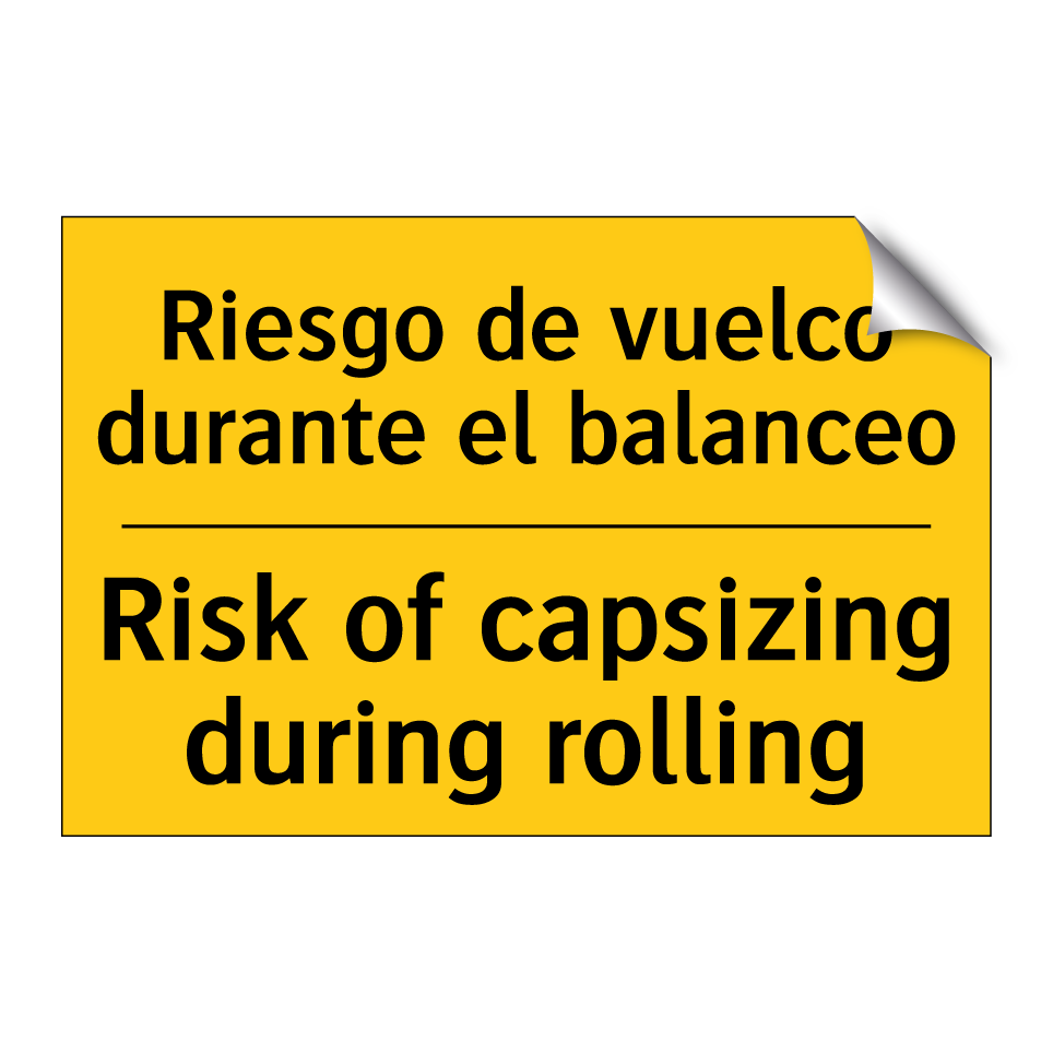 Riesgo de vuelco durante el balanceo - Risk of capsizing during rolling