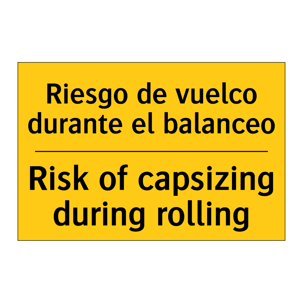 Riesgo de vuelco durante el balanceo - Risk of capsizing during rolling