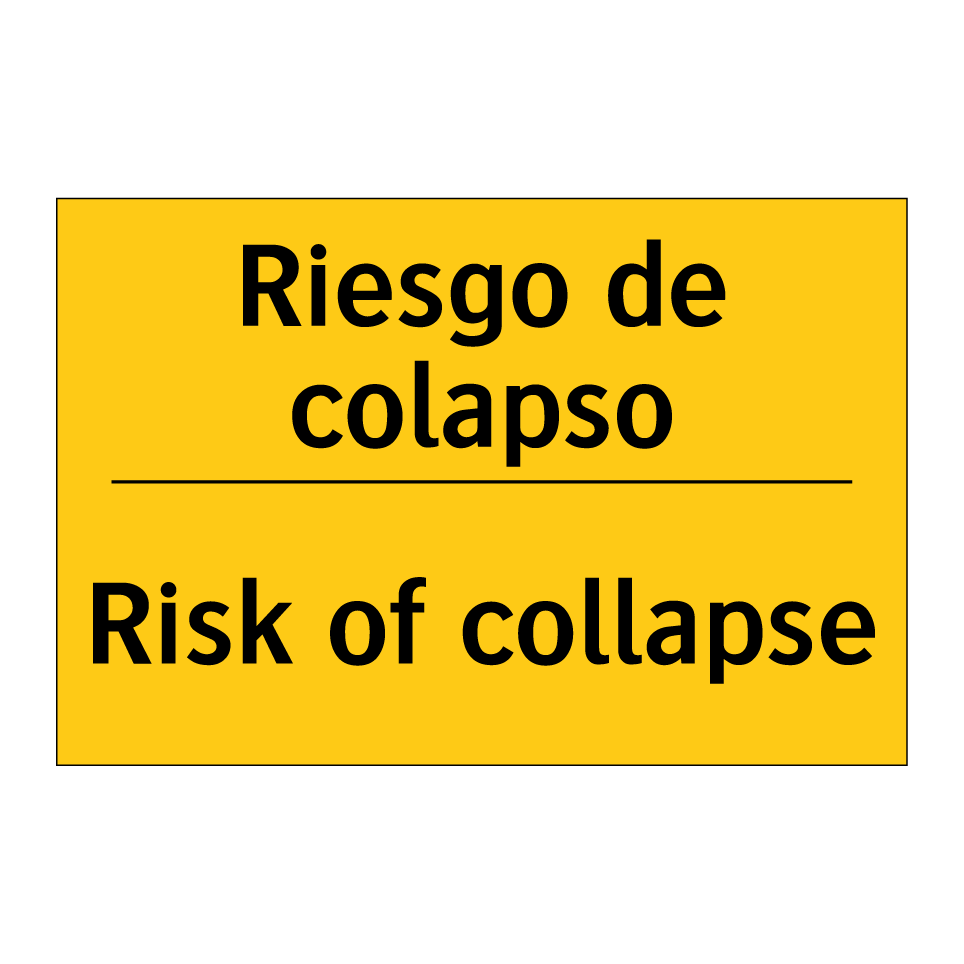 Riesgo de colapso - Risk of collapse