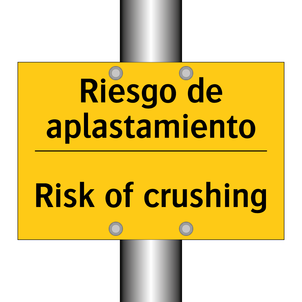 Riesgo de aplastamiento - Risk of crushing