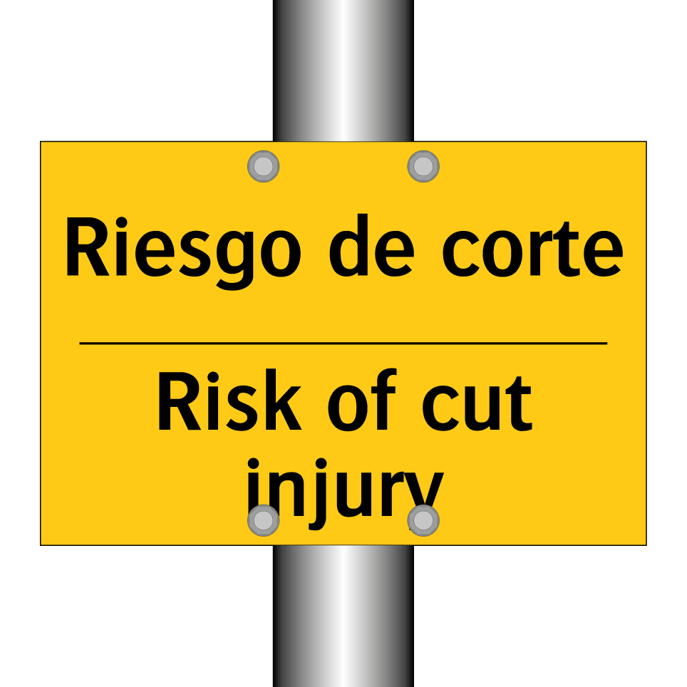 Riesgo de corte - Risk of cut injury