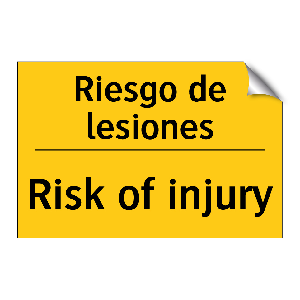 Riesgo de lesiones - Risk of injury