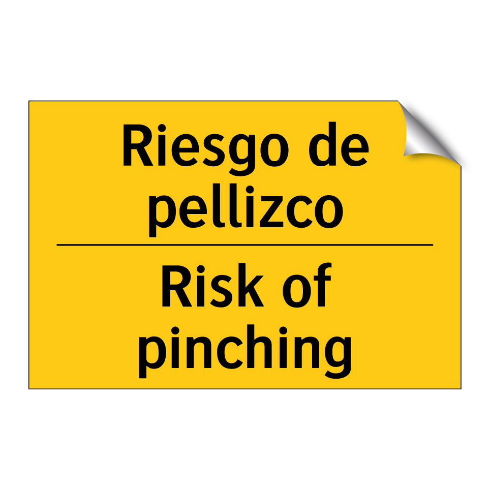 Riesgo de pellizco - Risk of pinching