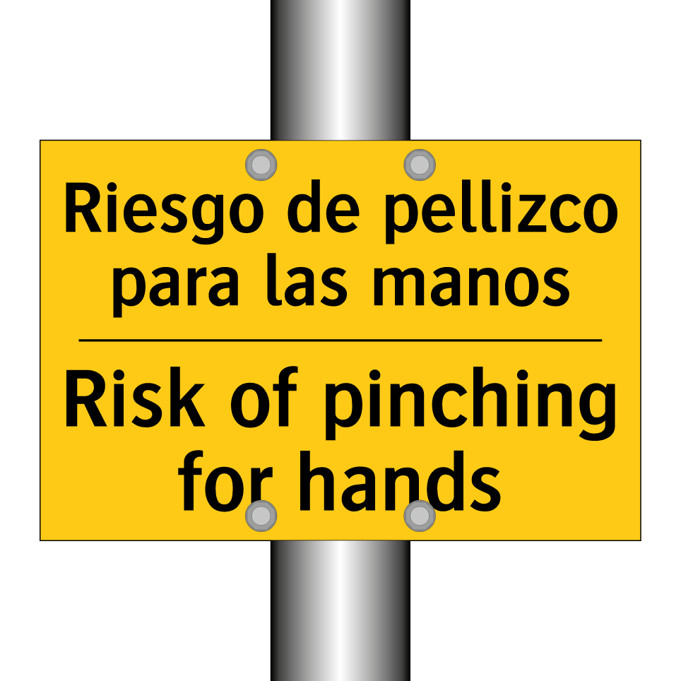 Riesgo de pellizco para las manos - Risk of pinching for hands