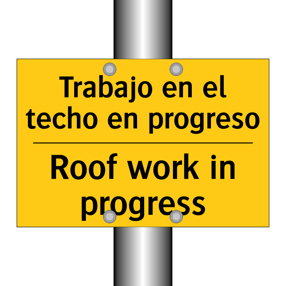 Trabajo en el techo en progreso - Roof work in progress