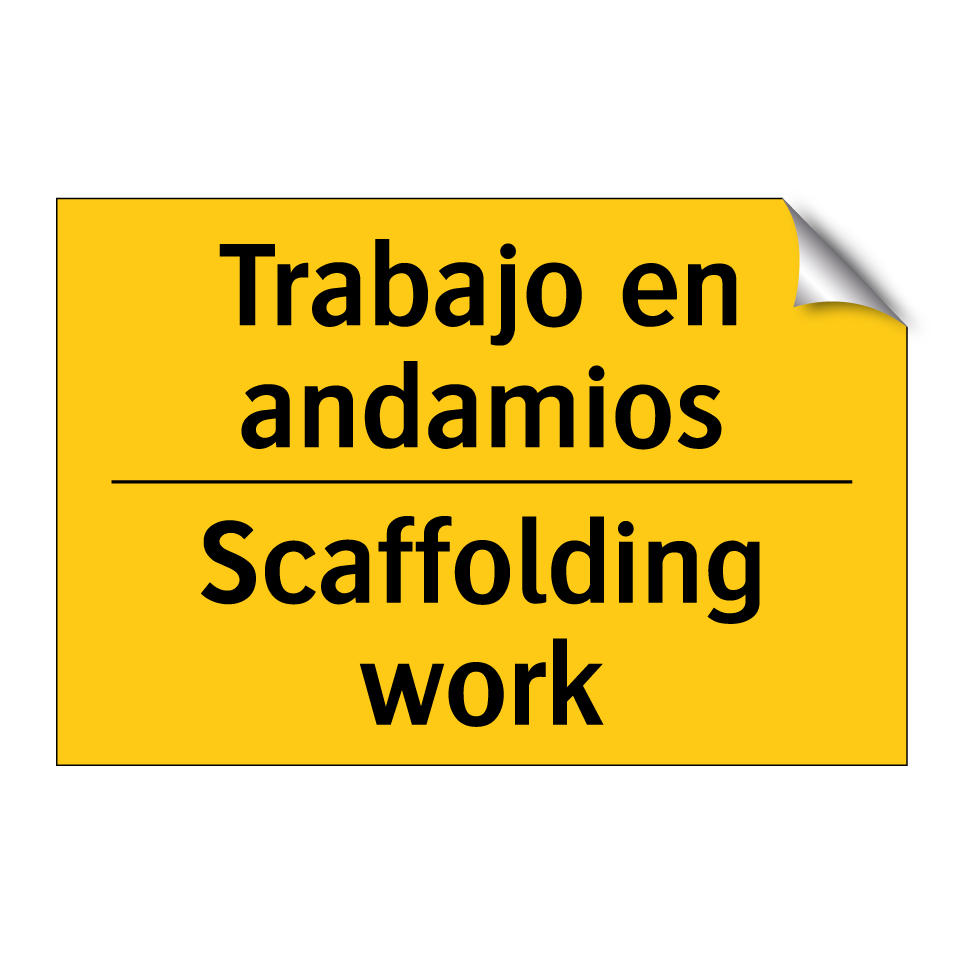 Trabajo en andamios - Scaffolding work