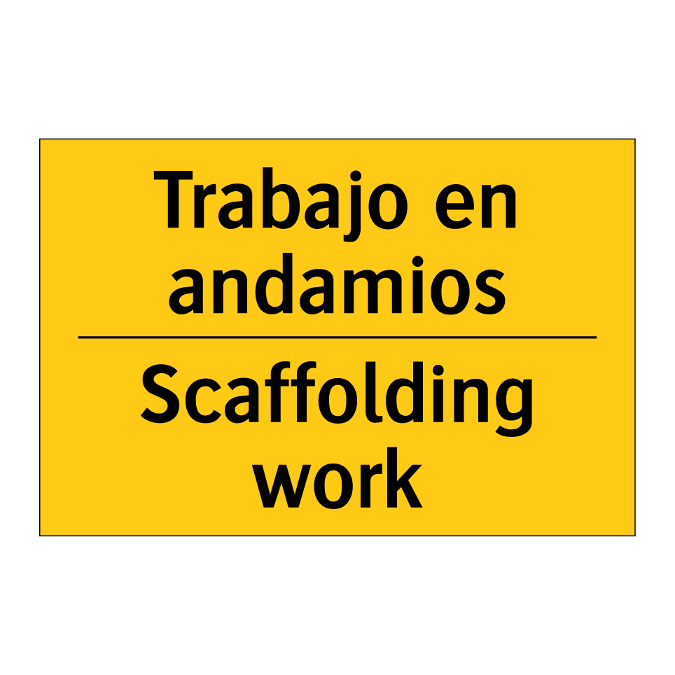 Trabajo en andamios - Scaffolding work