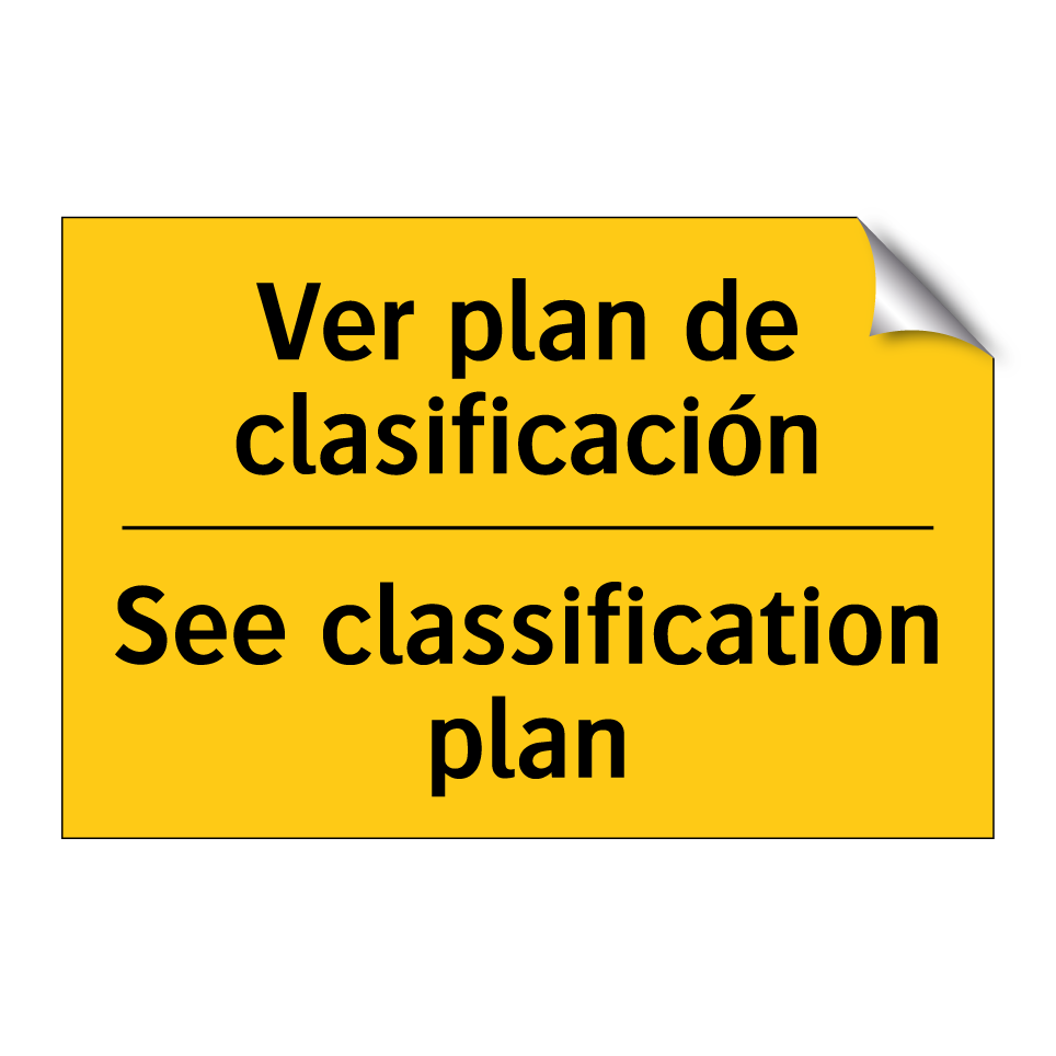 Ver plan de clasificación - See classification plan