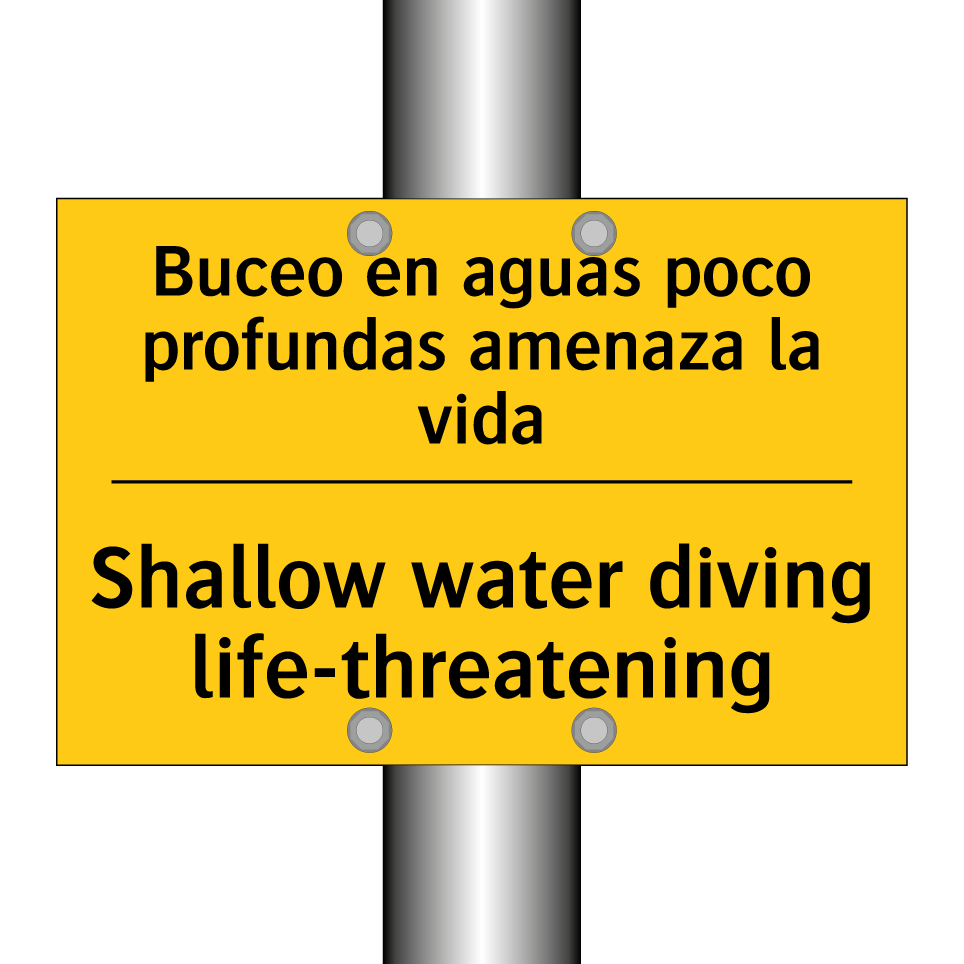 Buceo en aguas poco profundas amenaza la vida - Shallow water diving life-threatening
