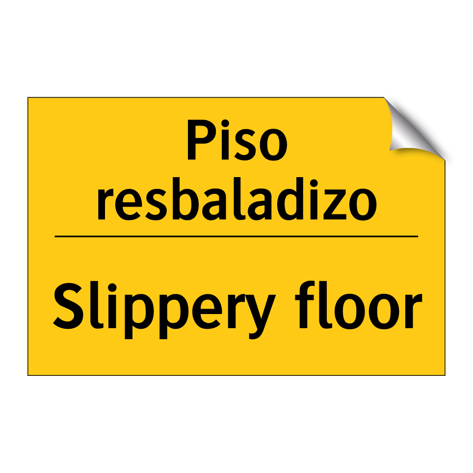 Piso resbaladizo - Slippery floor