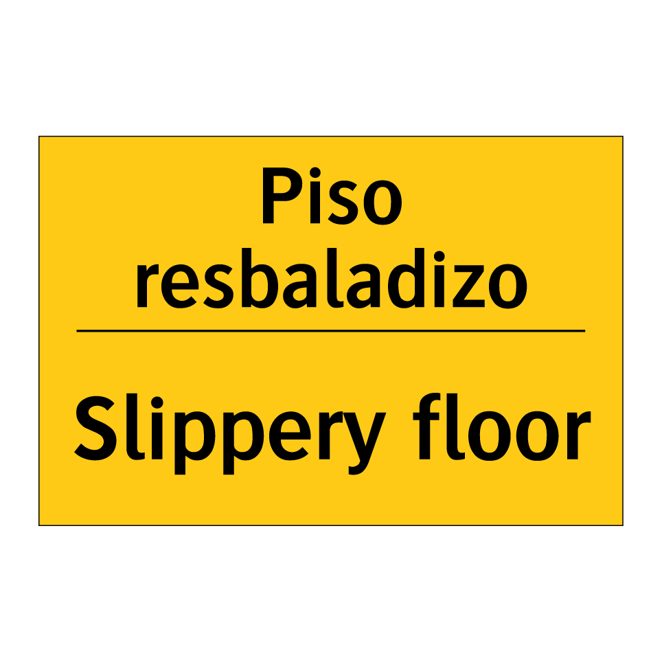 Piso resbaladizo - Slippery floor