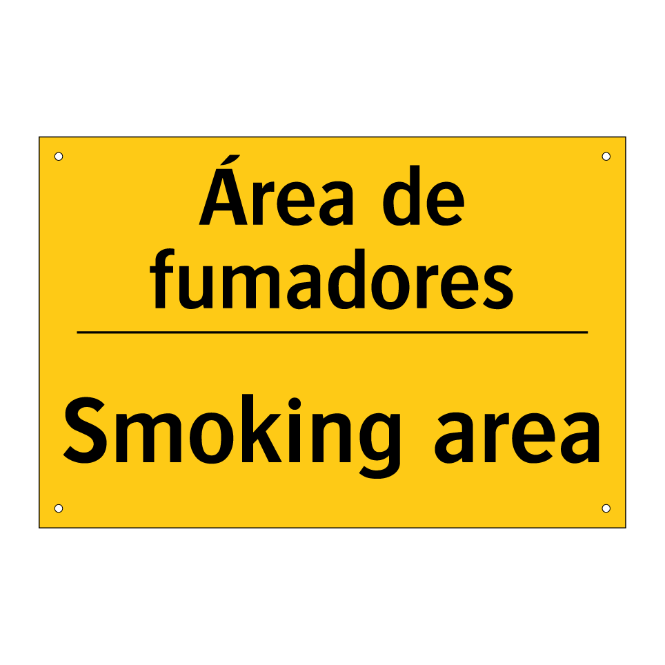 Área de fumadores - Smoking area