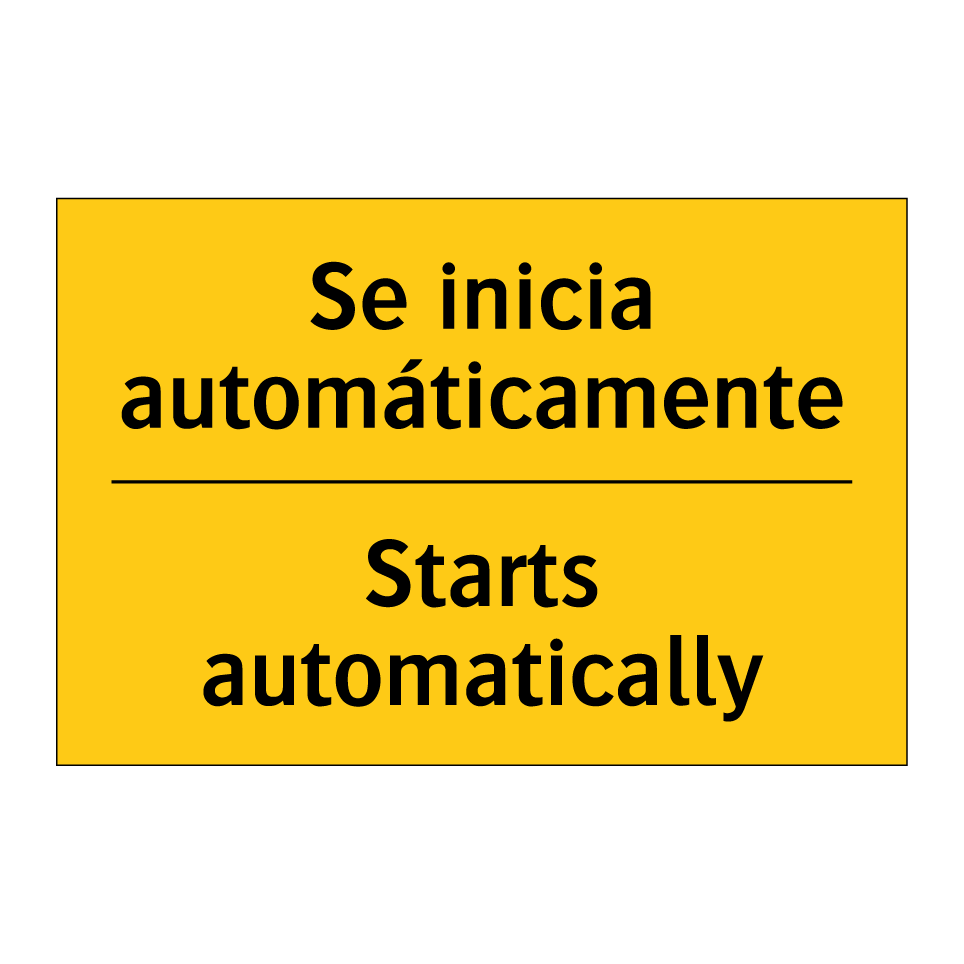 Se inicia automáticamente - Starts automatically