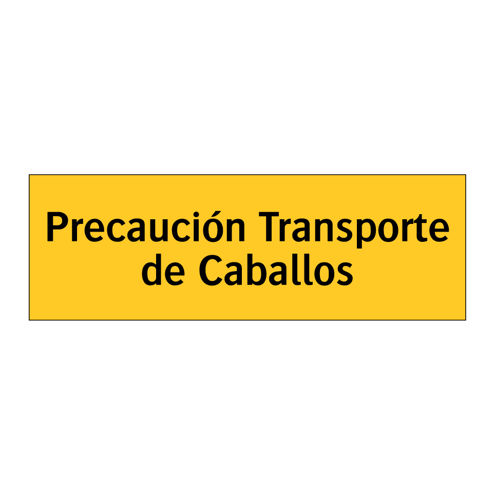 Precaución Transporte de Caballos
