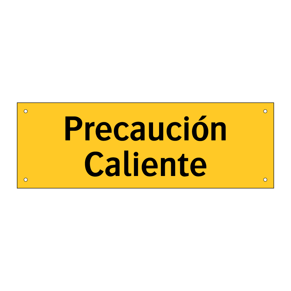 Precaución Caliente