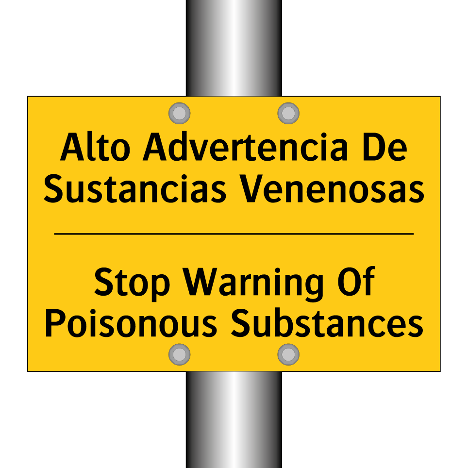 Alto Advertencia De Sustancias Venenosas - Stop Warning Of Poisonous Substances