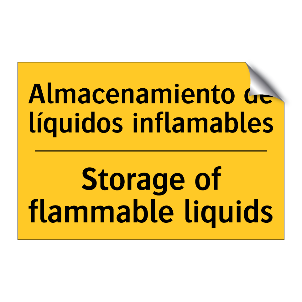 Almacenamiento de líquidos inflamables - Storage of flammable liquids