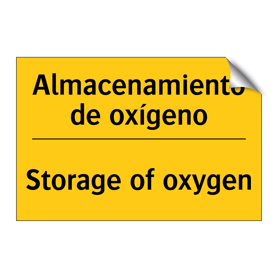 Almacenamiento de oxígeno - Storage of oxygen