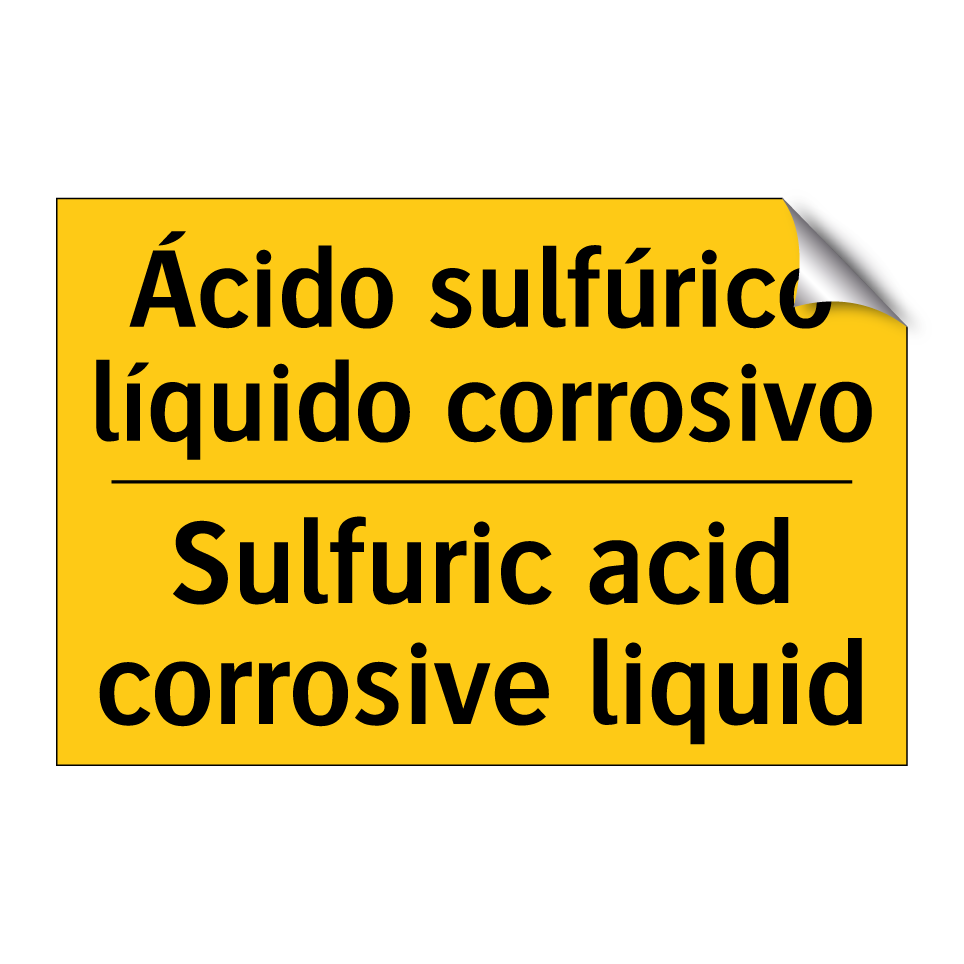 Ácido sulfúrico líquido corrosivo - Sulfuric acid corrosive liquid