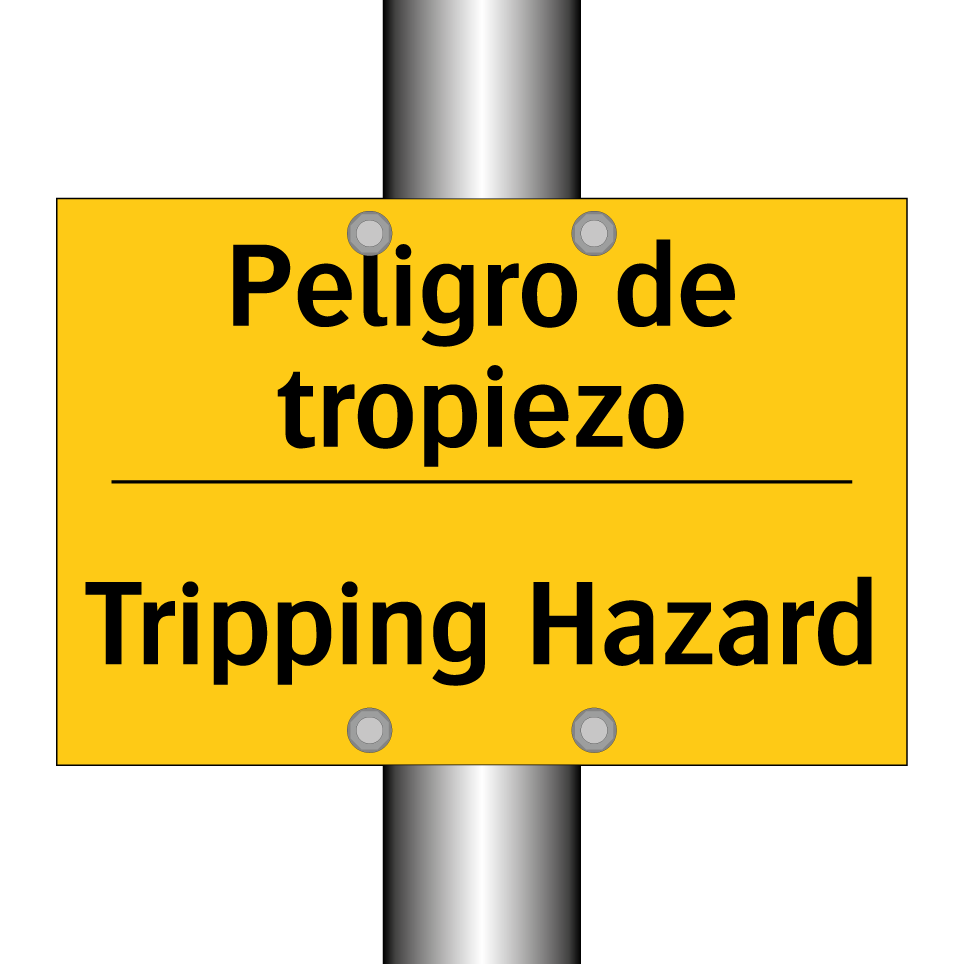 Peligro de tropiezo - Tripping Hazard