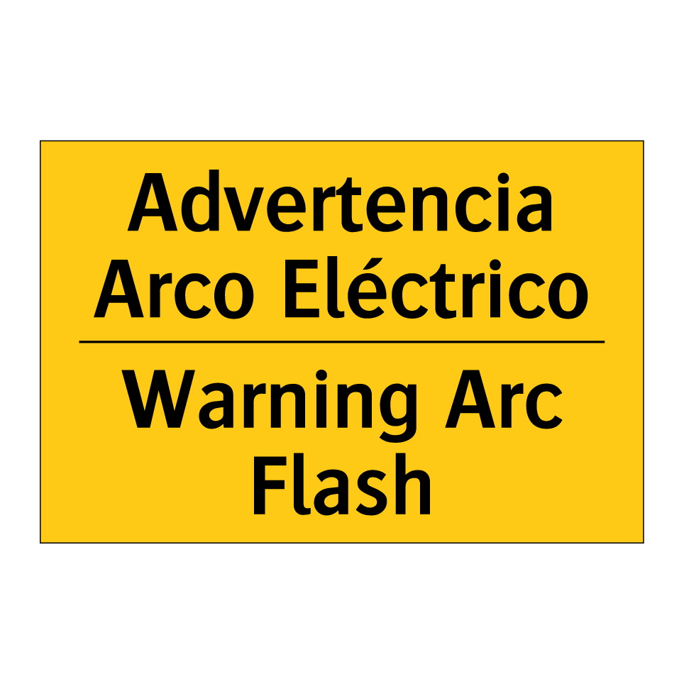 Advertencia Arco Eléctrico - Warning Arc Flash