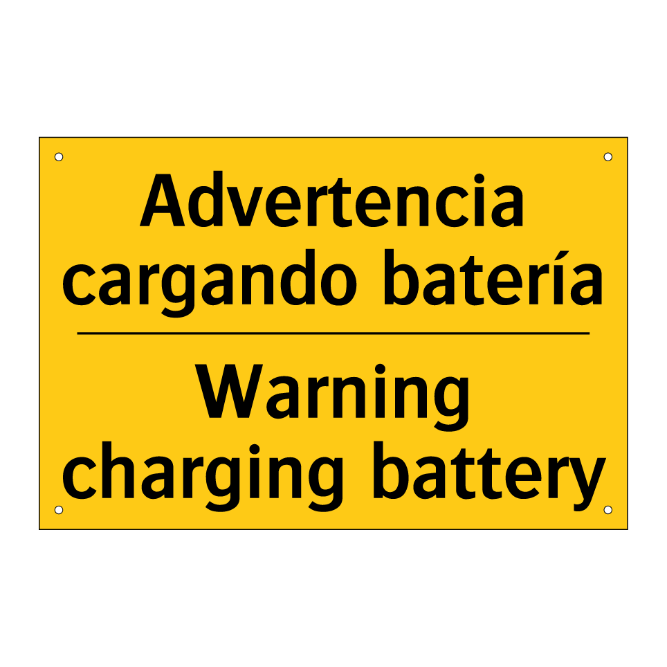 Advertencia cargando batería - Warning charging battery
