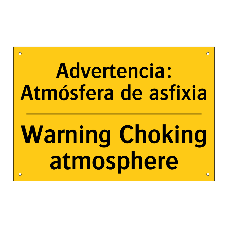 Advertencia: Atmósfera de asfixia - Warning Choking atmosphere