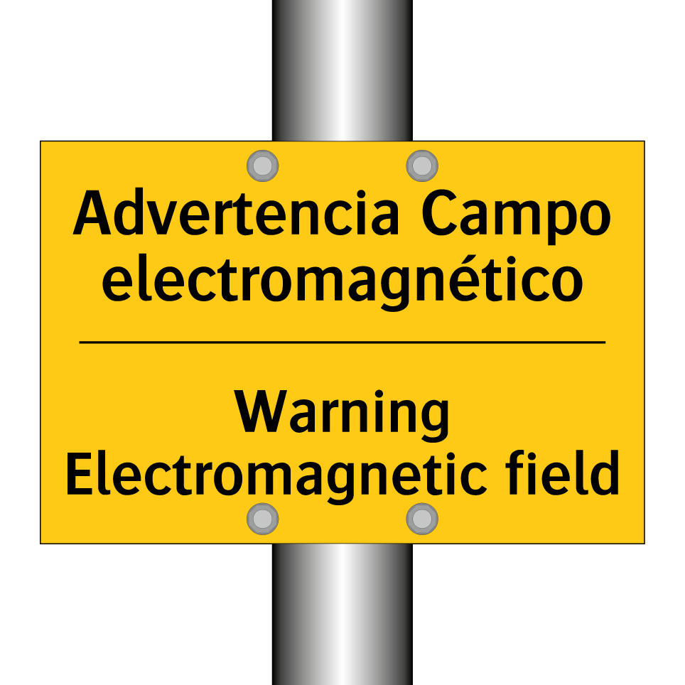 Advertencia Campo electromagnético - Warning Electromagnetic field