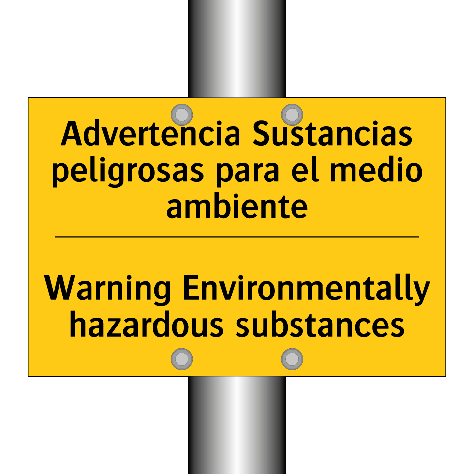 Advertencia Sustancias peligrosas para el medio ambiente - Warning Environmentally hazardous substances