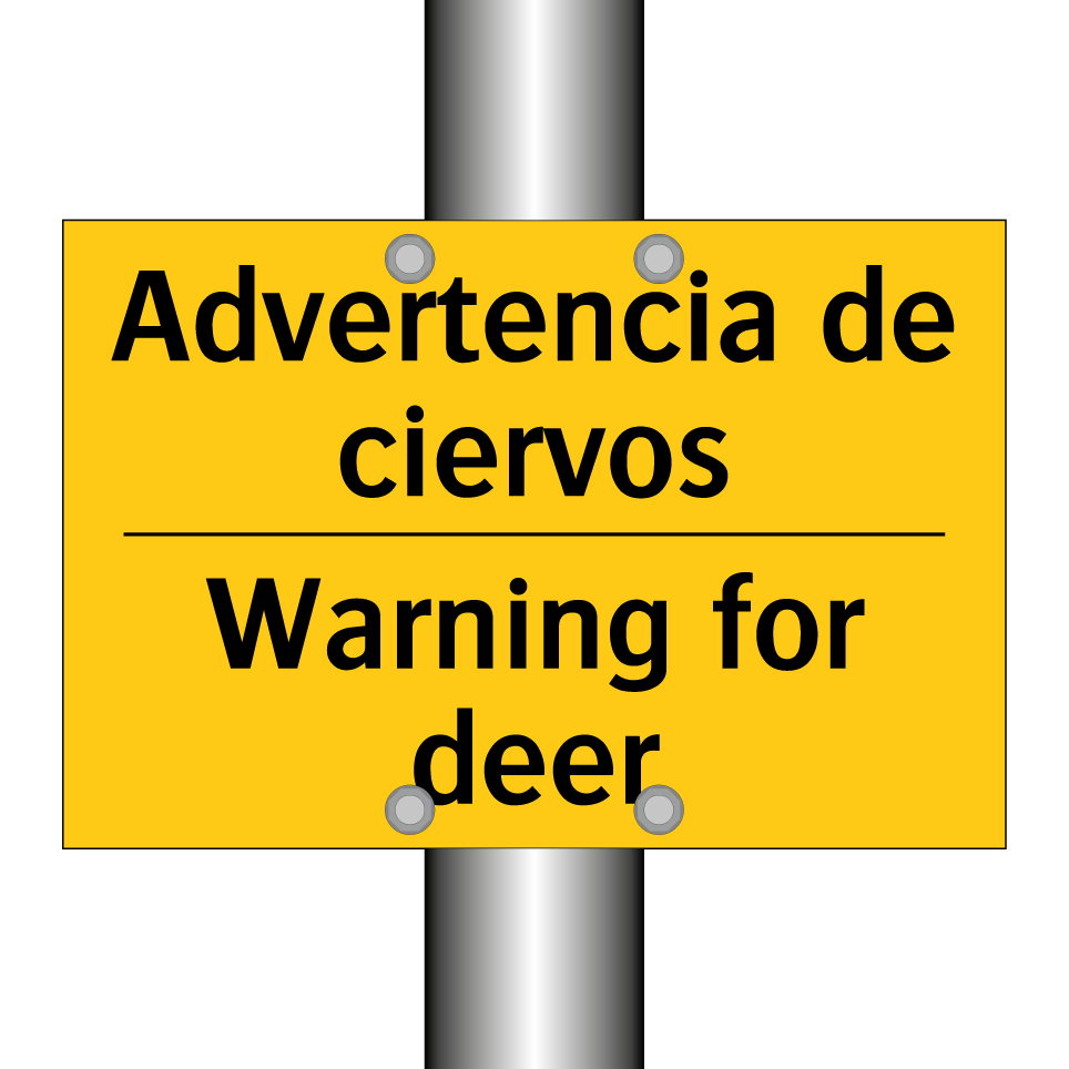 Advertencia de ciervos - Warning for deer