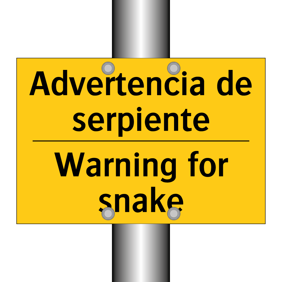 Advertencia de serpiente - Warning for snake