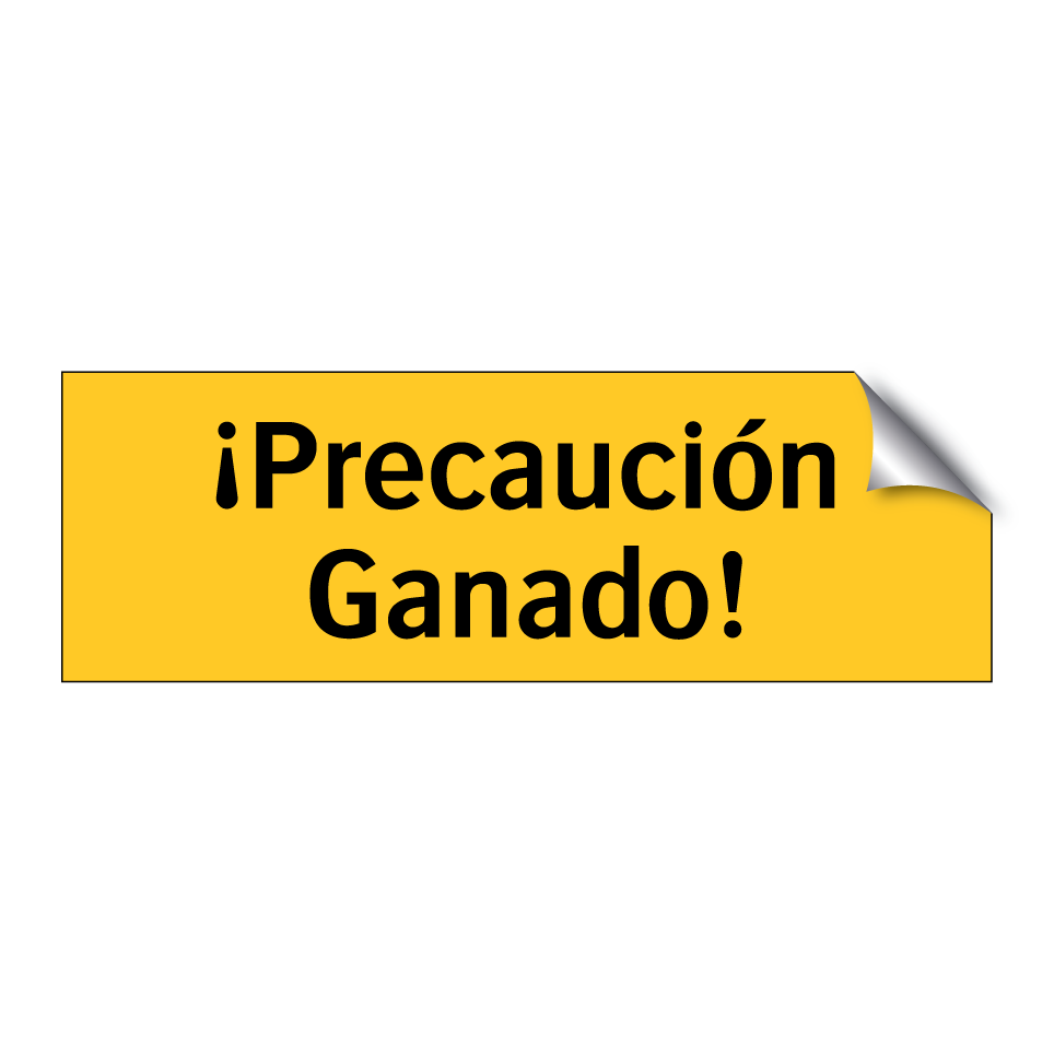 ¡Precaución Ganado!