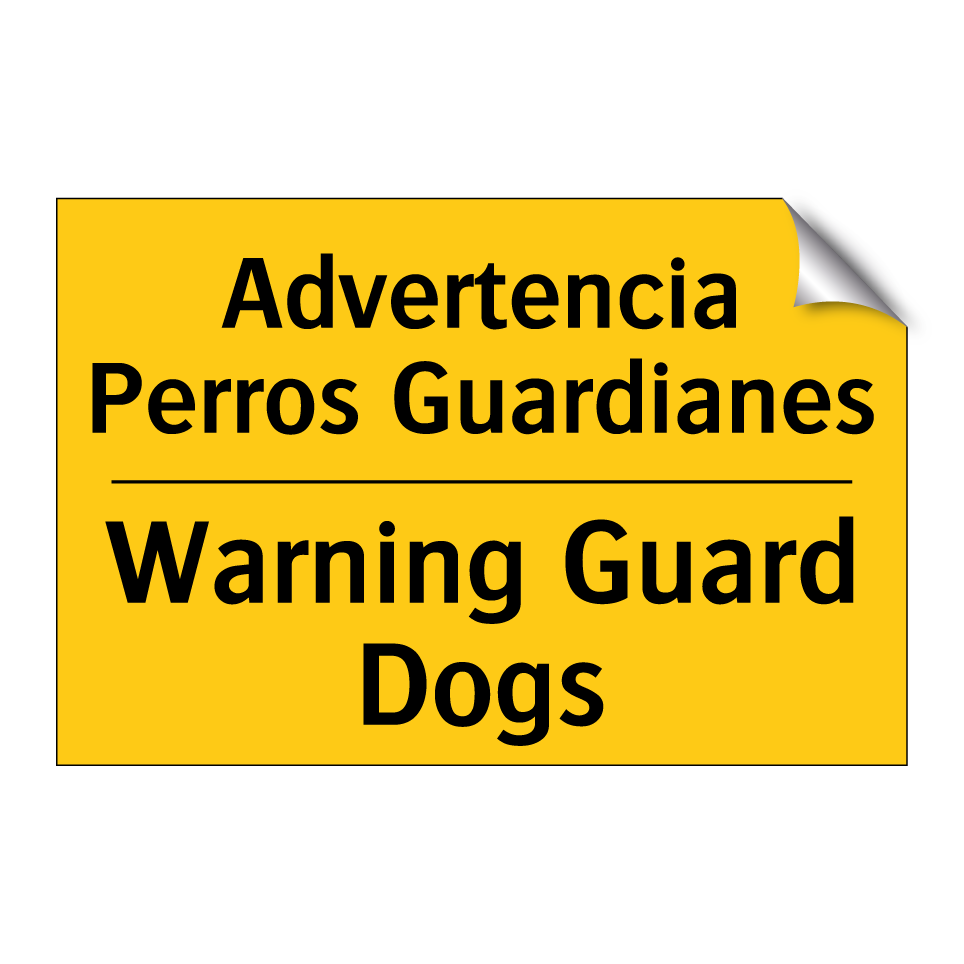 Advertencia Perros Guardianes - Warning Guard Dogs