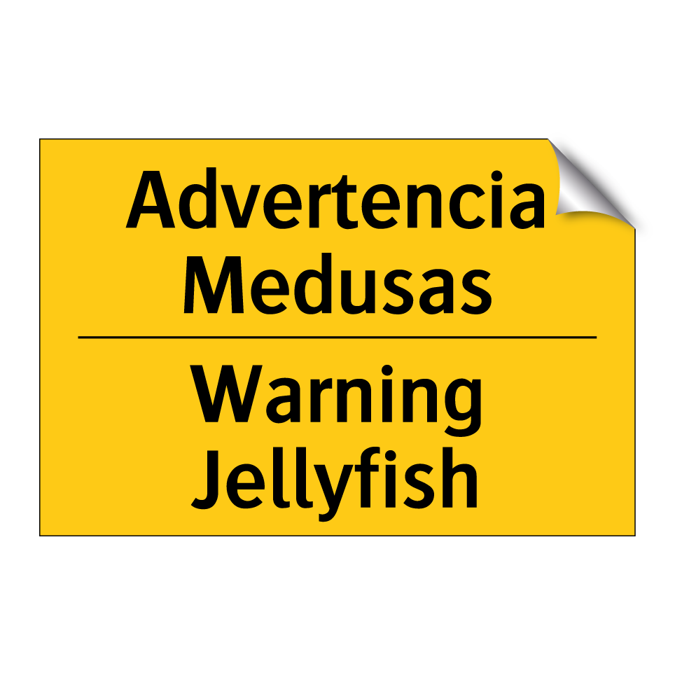 Advertencia Medusas - Warning Jellyfish