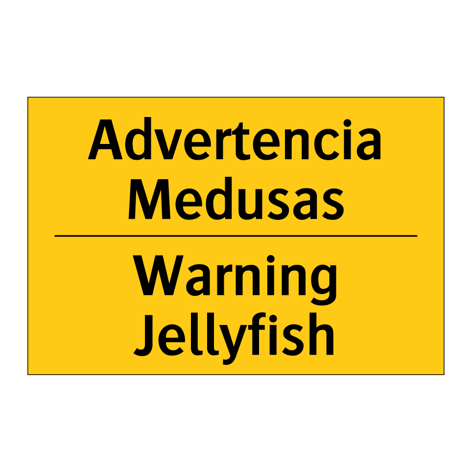 Advertencia Medusas - Warning Jellyfish