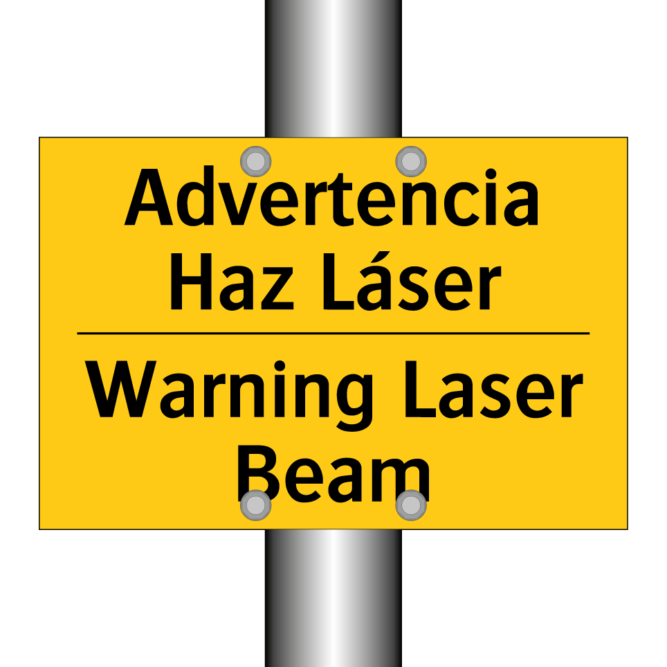Advertencia Haz Láser - Warning Laser Beam