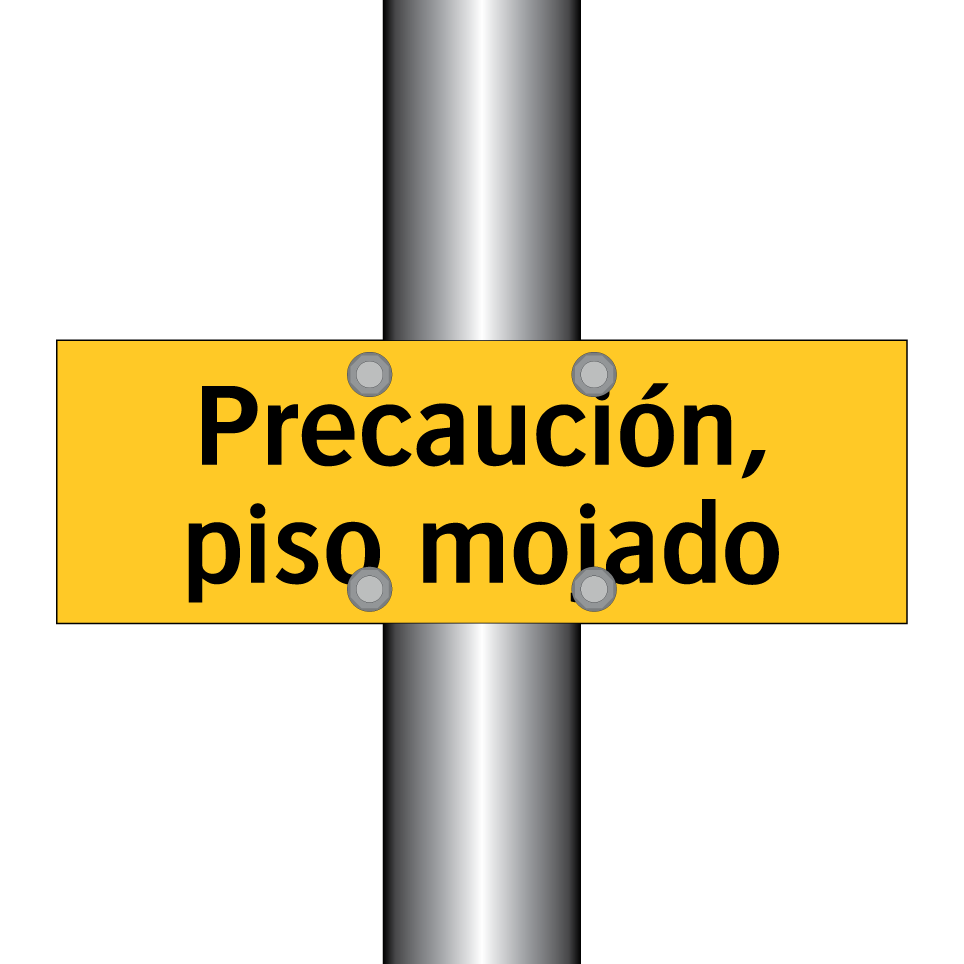 Precaución, piso mojado