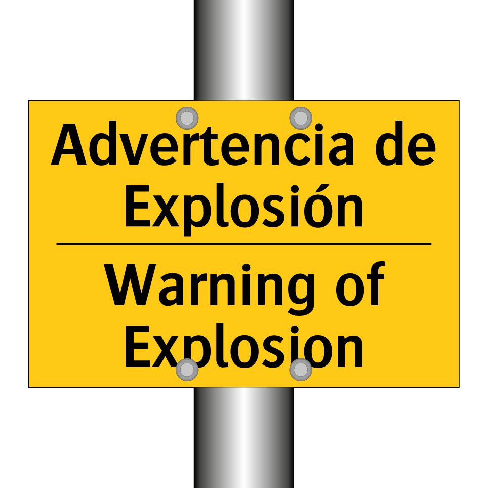 Advertencia de Explosión - Warning of Explosion