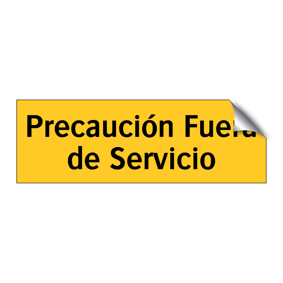 Precaución Fuera de Servicio